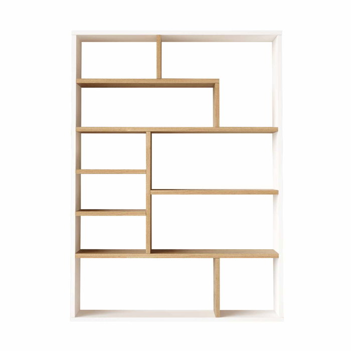 Hanah Home Kee1-Sw Estantería Natural y Blanco